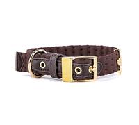 MyFamily Collar De Perro Ajustable En Nylon Made In Italy, Acabados Metálicos Bañados En Oro De 24 Quilates, Cómodo Y Resistente, Hecho A Mano, Colección Milano