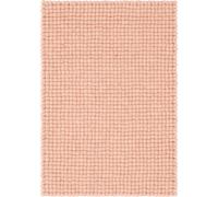 myfelt Alfombra de bolas de fieltro Mono rectangular - 50 x 70 cm, rosa