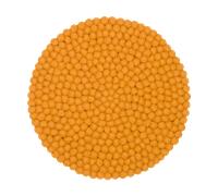 myfelt Funda de asiento redonda New Colors con forma de bola de fieltro - amarillo