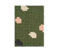myfelt Terra alfombra de bolas de fieltro rectangular - 180 x 260 cm, verde