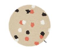 myfelt Terra alfombra de bolas de fieltro redonda - ø 140 cm, beige