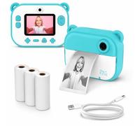 MyFirst Camera Insta 2 Azul. Cámara Digital HD con impresión instantánea, cámara Frontal y Selfie para niño y niña