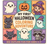 MyFirstHalloweenColoringAdventure: Big-Outline Fun for Toddlers & Preschoolers (Ages3-7): Friendly Ghosts • Silly Pumpkins • Sweet Little Witches 50 Single-Sided Pages