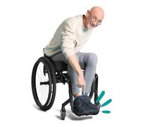 myFootCover - Funda para pies de verano separada, resistente al viento y al agua, con forro de poliéster de algodón ligero, compatible con myBlanket, fácil de poner y quitar sentado, azul noche (talla