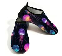 Myfsucce Calzado acuático ligero, de secado rápido, transpirables, para mujer, hombre, playa, surf, piscina, yoga, Fantasy Jellyfish Ocean Animal, 41/42 EU