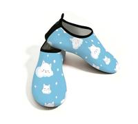 Myfsucce Calzado acuático ligero, de secado rápido, transpirables, para mujer, hombre, playa, surf, piscina, yoga, Cartoon Cat Cloud, 41/42 EU