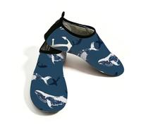 Myfsucce Calzado acuático ligero, de secado rápido, transpirables, para mujer, hombre, playa, surf, piscina, yoga, Ocean Anchor Whale, 41/42 EU