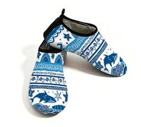 Myfsucce Calzado acuático ligero, de secado rápido, transpirables, para mujer, hombre, playa, surf, piscina, yoga, Ocean Sea Whale Ethnic, 41/42 EU
