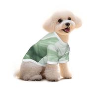 Myfsucce Ropa de perro para perros pequeños, color verde menta, con ondas de mármol, camisas para perros para niños, niñas, cachorros, mascotas, gatos, ajuste de verano de 11 a 16 libras