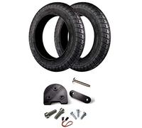 Myfuturshop® Neumáticos 10 Pulgadas REFORZADOS para Patinete Xiaomi M365 y Pro + Kit Espaciador para Usar Ruedas Grandes. Negro