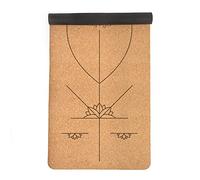 Myga Colchoneta de Corcho para Yoga - Colchoneta de Ejercicio Extra Grande con Gran Agarre para Yoga, Pilates, Estiramiento y Fitness - 205 x 70 cm, 6 mm de Grosor (alineación)