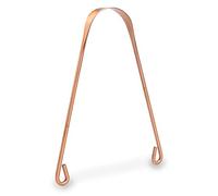 Myga Raspador de lengua de cobre, naturalmente antimicobiano, limpiador de lengua ayurvédico y ayuda a curar el mal aliento, previene enfermedades de salud bucal (cobre)