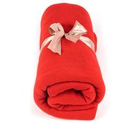 Myga RY1325 - Manta de forro polar multifuncional para estudio de yoga, cojín y manta para meditación y práctica de yoga, manta relajante, suave y acogedora, color rojo