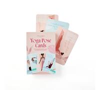 Myga Tarjetas de postura de yoga de afirmación - 70 tarjetas de ejercicio con nombre y afirmación sánscritos - Mini mazo de fitness y secuenciación para principiantes y yoguis avanzados - Tamaño