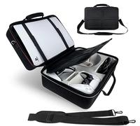 MyGadget Bolsa de Transporte Compatible con Sony Playstation 5 Disk | Digital - Maletín con Correa para Controler | Cascos | Accesorios - Negro
