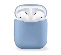 MyGadget Estuche de Silicona Suave Compatible con Apple Airpods 1 y 2 Generación - Funda Protectora para Auricolares - Case Anti arañazos - Baby Blue