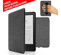 MyGadget Funda para Amazon Kindle Paperwhite 7ª Generación hasta 2017 - Case E - Reader | Ebook - Carcasa Agarre elástico y Tapa Magnética - Gris Claro