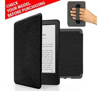 MyGadget Funda para Amazon Kindle Paperwhite 7ª Generación hasta 2017 - Case E - Reader | Ebook - Carcasa Agarre elástico y Tapa Magnética - Negro