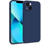 MyGadget Funda para iPhone 13 en Silicona TPU - Carcasa de Doble Capa - Case Resistente Antigolpes y Anti choques - Ultra Protectora Azul Oscuro