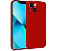MyGadget Funda para iPhone 13 Mini en Silicona TPU - Carcasa de Doble Capa - Case Resistente Antigolpes y Anti choques - Ultra Protectora Rojo