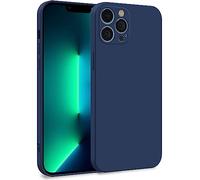 MyGadget Funda para iPhone 13 Pro MAX en Silicona TPU - Carcasa de Doble Capa - Case Resistente Antigolpes y Anti choques - Ultra Protectora Azul Oscuro