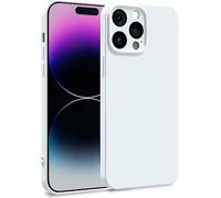 MyGadget Funda para iPhone 14 Pro MAX en Silicona TPU - Carcasa de Doble Capa - Case Resistente Antigolpes y Anti choques - Ultra Protectora Blanco