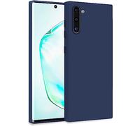 MyGadget Funda para Samsung Galaxy Note 10 en Silicona TPU - Carcasa de Doble Capa - Case Resistente Antigolpes y Anti choques - Ultra Protectora Azul Oscuro