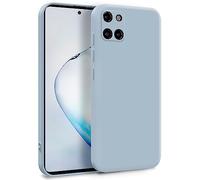 MyGadget Funda para Samsung Galaxy Note 10 Lite en Silicona TPU - Carcasa de Doble Capa - Case Resistente Antigolpes y Anti choques - Ultra Protectora Azul Claro