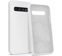 MyGadget Funda para Samsung Galaxy S10 en Silicona Rigida - Carcasa con Microfibra Interior - Case Resistente Antigolpes & Protectora - Blanco