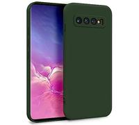MyGadget Funda para Samsung Galaxy S10 Plus en Silicona TPU - Carcasa de Doble Capa - Case Resistente Antigolpes y Anti choques - Ultra Protectora Verde Oliva