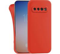 MyGadget Funda para Samsung Galaxy S10 Plus en Silicona TPU - Carcasa Slim & Flexible - Case Resistente Antigolpes y Anti choques - Ultra Protectora Naranja