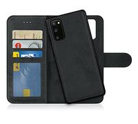 MyGadget Funda para Samsung Galaxy S20 - Flip Case Libro con Tapa Magnética - Cover Cartera con Soporte - Carcasa Separable Anticaidas con Cierre - Gris Negro