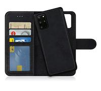 MyGadget Funda para Samsung Galaxy S20 Plus - Flip Case Libro con Tapa Magnética - Cover Cartera con Soporte - Carcasa Separable con Cierre - Gris Negro