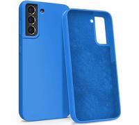 MyGadget Funda para Samsung Galaxy S21 FE en Silicona Rigida - Carcasa con Microfibra Interior - Case Resistente Antigolpes & Protectora - Azul Rey
