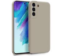 MyGadget Funda para Samsung Galaxy S21 FE en Silicona TPU - Carcasa de Doble Capa - Case Resistente Antigolpes y Anti choques - Ultra Protectora Gris