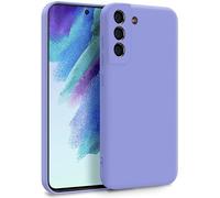MyGadget Funda para Samsung Galaxy S21 FE en Silicona TPU - Carcasa de Doble Capa - Case Resistente Antigolpes y Anti choques - Ultra Protectora Lila