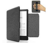 MyGadget Funda para Tolino Shine 4 | Kobo Clara 2E (2022) - Case E - Reader | Ebook - Carcasa Agarre elástico y Tapa Magnética - Gris Claro