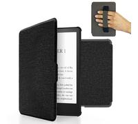MyGadget Funda para Tolino Shine 4 | Kobo Clara 2E (2022) - Case E - Reader | Ebook - Carcasa Agarre elástico y Tapa Magnética - Negro