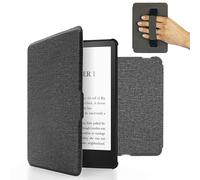 MyGadget Funda para Tolino Vision 1 | 2 | 3 | 4 - Case E - Reader | Ebook - Carcasa Agarre elástico y Tapa Magnética - Gris Claro