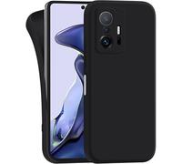 MyGadget Funda para Xiaomi 11t Pro | Xiaomi 11t en Silicona TPU - Carcasa Slim & Flexible - Case Resistente Antigolpes y Anti choques - Ultra Protectora Negro