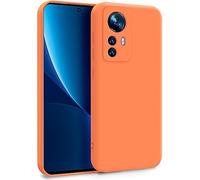 MyGadget Funda para Xiaomi 12 | 12x en Silicona TPU - Carcasa de Doble Capa - Case Resistente Antigolpes y Anti choques - Ultra Protectora Naranja