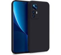 MyGadget Funda para Xiaomi 12 | 12x en Silicona TPU - Carcasa de Doble Capa - Case Resistente Antigolpes y Anti choques - Ultra Protectora Negro