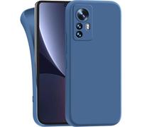 MyGadget Funda para Xiaomi 12 | 12x en Silicona TPU - Carcasa Slim & Flexible - Case Resistente Antigolpes y Anti choques - Ultra Protectora Azul Oscuro