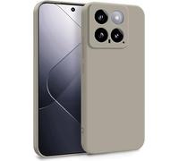 MyGadget Funda para Xiaomi 14 en Silicona TPU - Carcasa de Doble Capa - Case Resistente Antigolpes y Anti choques - Ultra Protectora Gris Oscuro