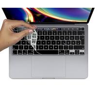 MyGadget Funda Teclado EU Compatible con Apple MacBook Pro 13 Pulgadas (Desde 2020) & Pro 16" (2018-2020) - Protector Silicona - Keyboard Skin - Transparente