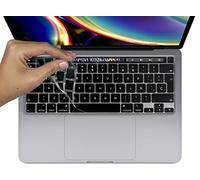 MyGadget Funda Teclado QWERTY [Español] para Apple MacBook Pro 13" & Pro 16 Pulgadas - Protector Silicona - Keyboard Skin - Negro