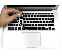 MyGadget Funda Teclado QWERTY [Ingles UK] para Apple MacBook Air 13 Pulgadas 2010-2018 | Pro Retina 13 & 15" 2012-2016 - Protector Silicona - Skin Negro
