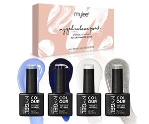 MyGel by MYLEE Snow Queen Set de Esmaltes de Uñas en Gel 4x10ml UV/LED Nail Art Manicure Pedicure para Uso Profesional y Doméstico - Larga Duración y Fácil de Usar