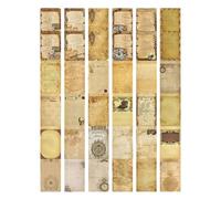 MYGLOAR 60 piezas de papel pergamino, lámpara de papel de carta retro, papel de caligrafía, papel de carta retro, papel de pergamino seleccionado, papel material, papel de notas, papel de diario