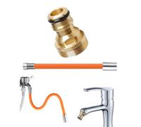 MYGLOAR Juego de 3 conectores universales para grifos mezcladores, adaptadores de manguera, adaptadores de grifo, acopladores de manguera, conectores rápidos, mangueras de jardín